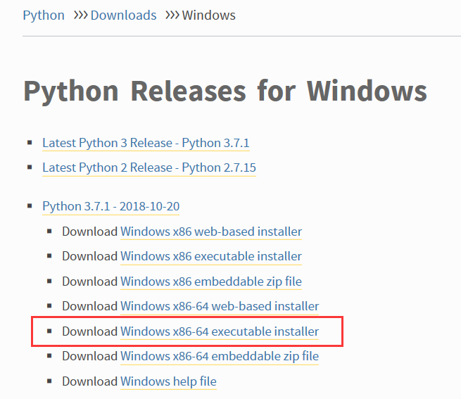 Windows下python3.7环境安装详细图解过程